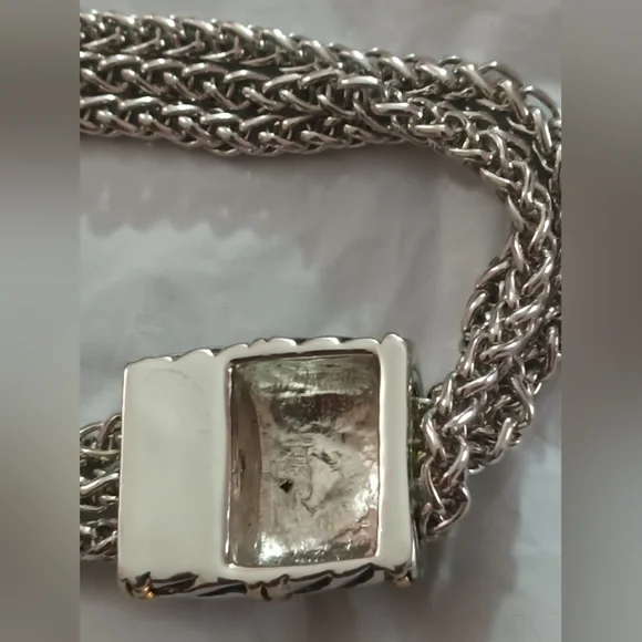 Silver and Gold Two Tone Y2K Rope Bracelet - Picture 4 of 8